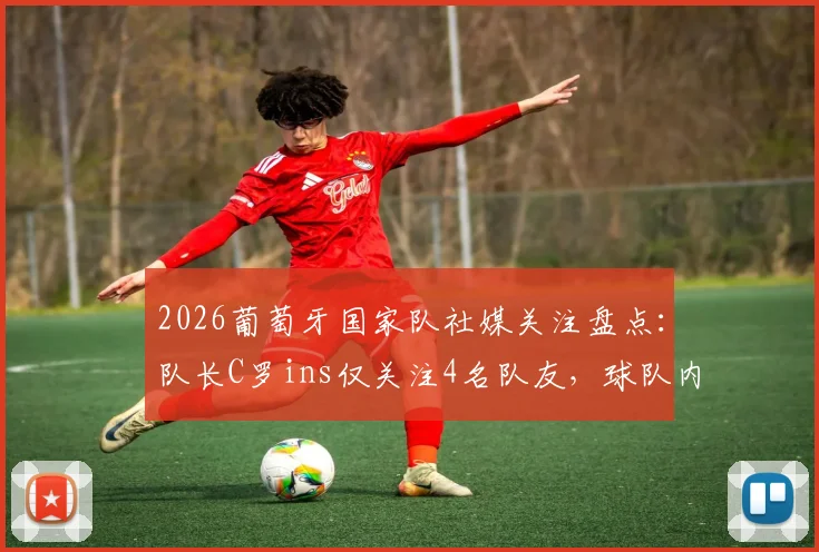 2026葡萄牙国家队社媒关注盘点：队长C罗ins仅关注4名队友，球队内部互动关系真实数据披露